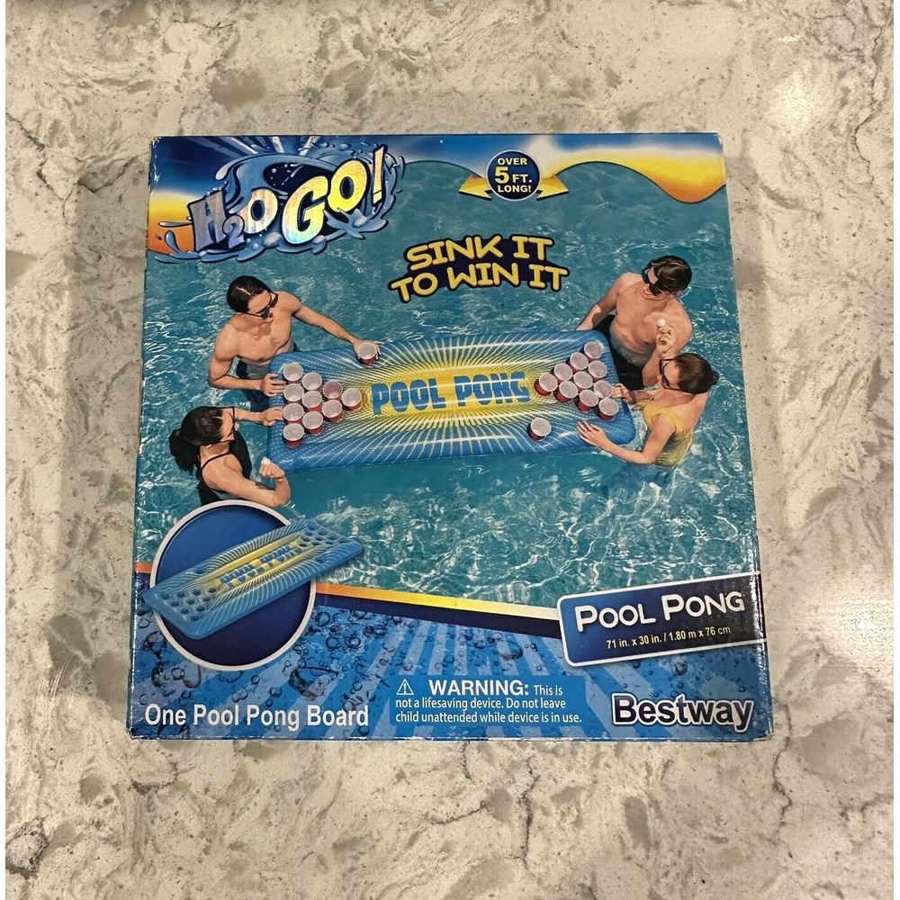 Cup Pong Pool‎ Edition H2O GO! Swim Game Pool Pong Party Float New By Best Way